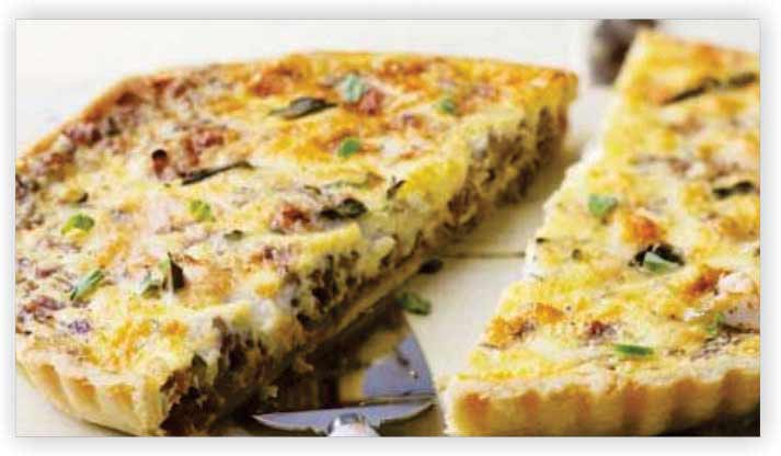 Cheese and Caramelized Onion Quiche