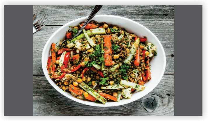 Roasted Broccoli and Farro Bowls