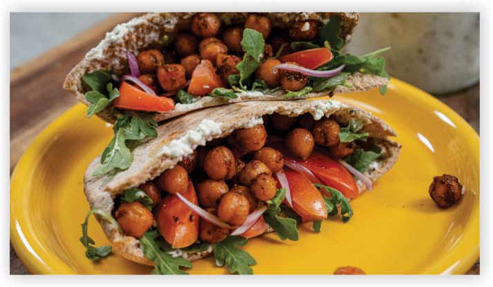 Spicy Chickpea Gyros