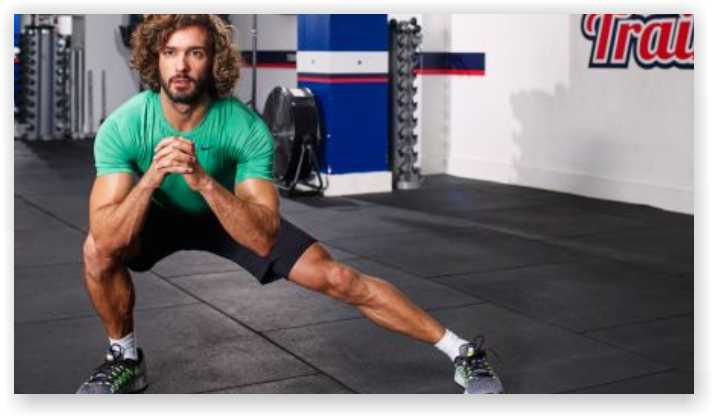 Standing side to side squats