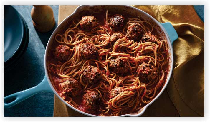 Vegan Spaghetti and Meatballs in Vodka Sauce