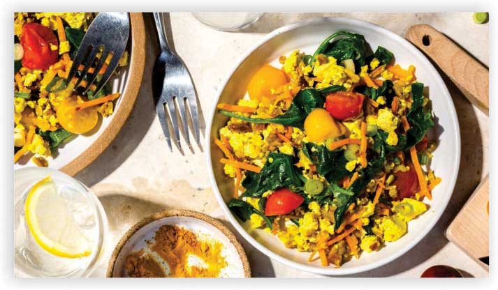 Vegetable Tofu Scramble