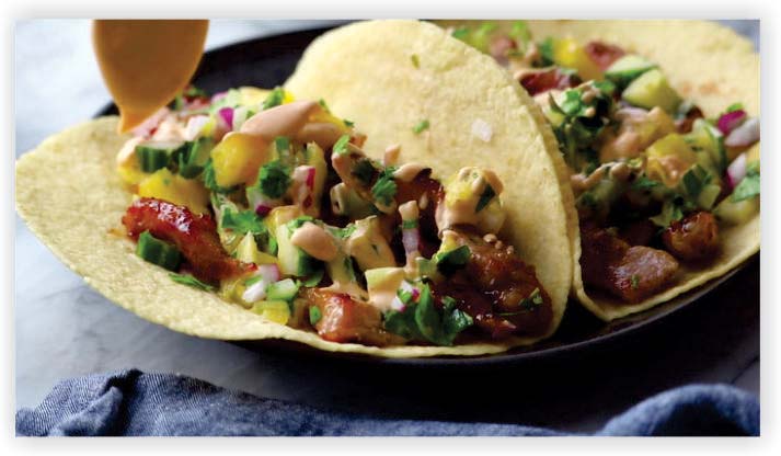 Walnut Chorizo Tacos With Pineapple Salsa